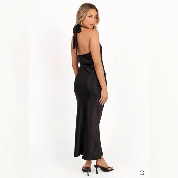 Petal & Pup Midnight Halter Maxi Dress - Picture 3 of 7